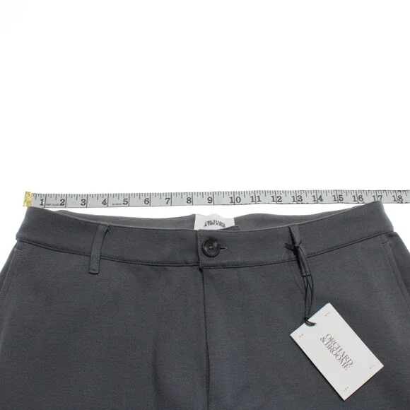 Orchard & Broome NWT Delancey Stretch Knit Pants / Chinos Size 34 US In Gray